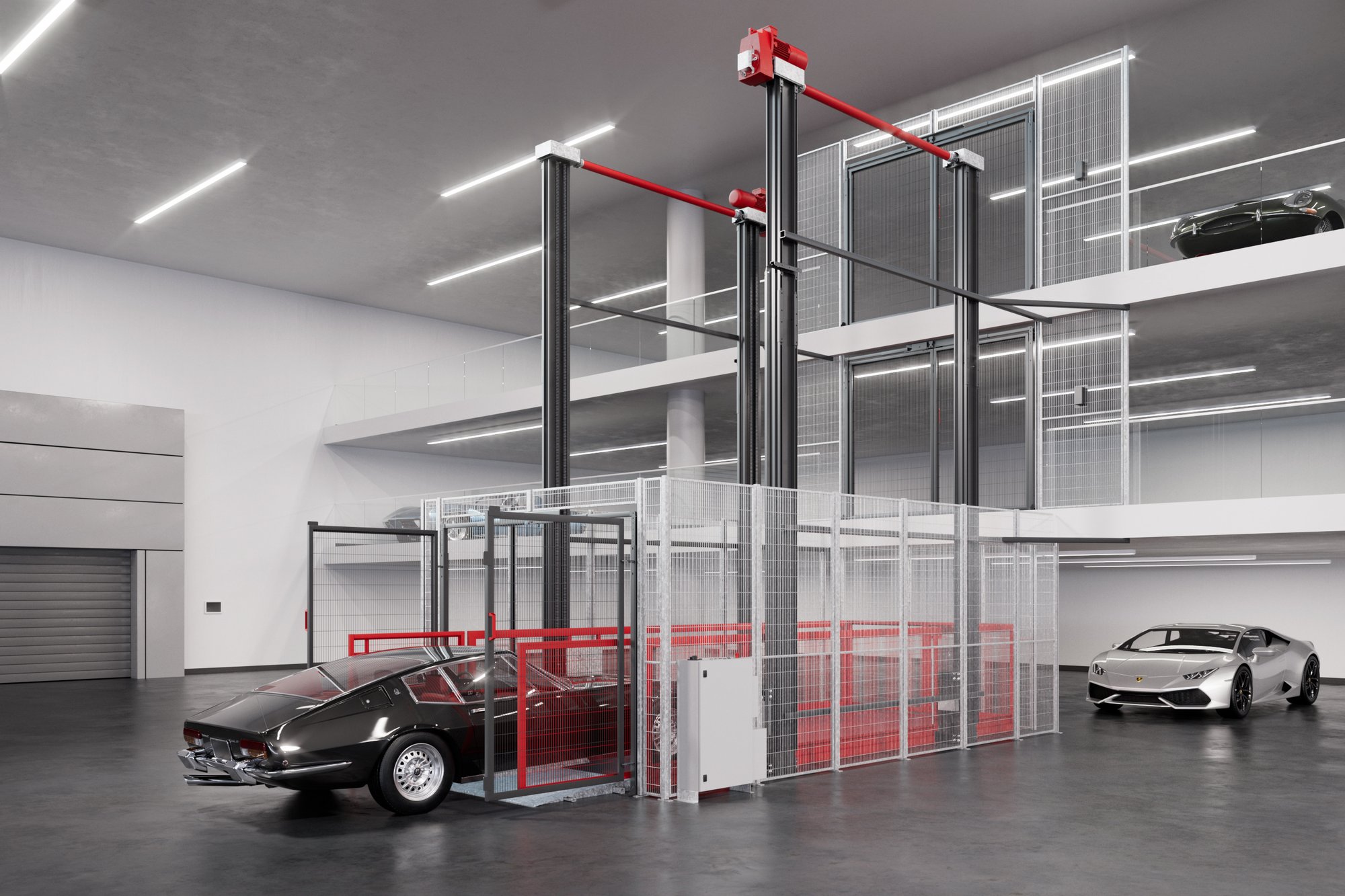 Fahrzeugaufzug Quad A Autosammler Autolift